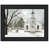 I Heard The Bells On Christmas 2 Black Framed Print Wall Art